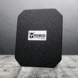 AR500 Armor Level III+ Square Back Plate - 10"x12" - Base Coat Only